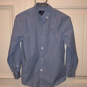 Vineyard Vines Boys Whale button down  small 8-10